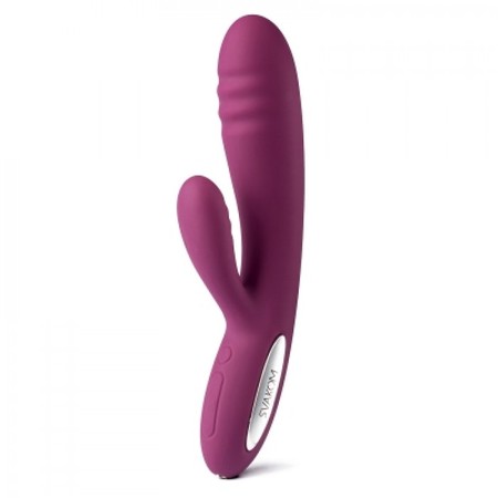 Adonis Purple Silicone Vibrator With Two Engines Warms Svakom