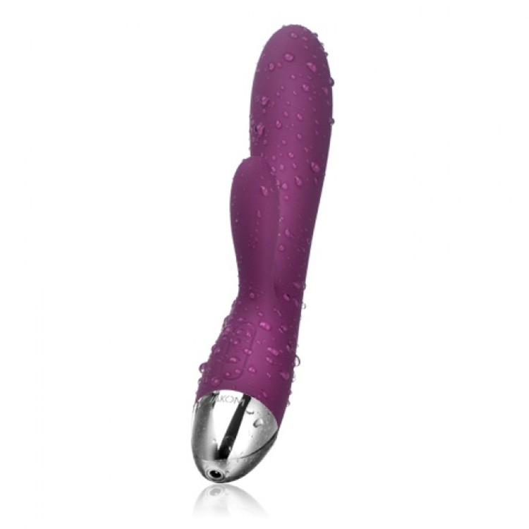 Alice - Purple Silicone Vibrator with Two Svakom Motors