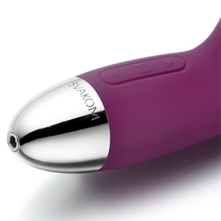 Alice - Purple Silicone Vibrator with Two Svakom Motors
