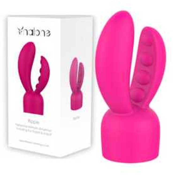 Rockit Nalone  ערכת ויברטור וונד עם 3 ראשים לחיבור - ורוד