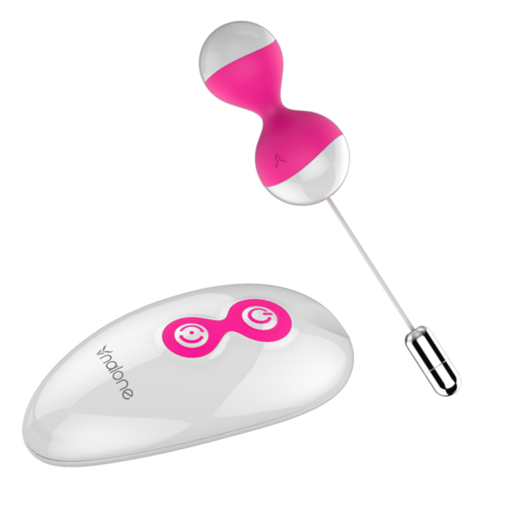 Miu Miu ביצים סיניות רוטטות מסיליקון ורוד עם שלט רחוק 7 מצבי רטט Nalone