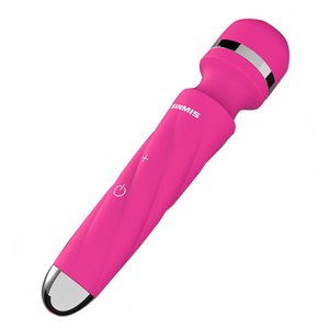 Lover Pink Silicone Vibrator heats up for powerful Nalone external stimulation