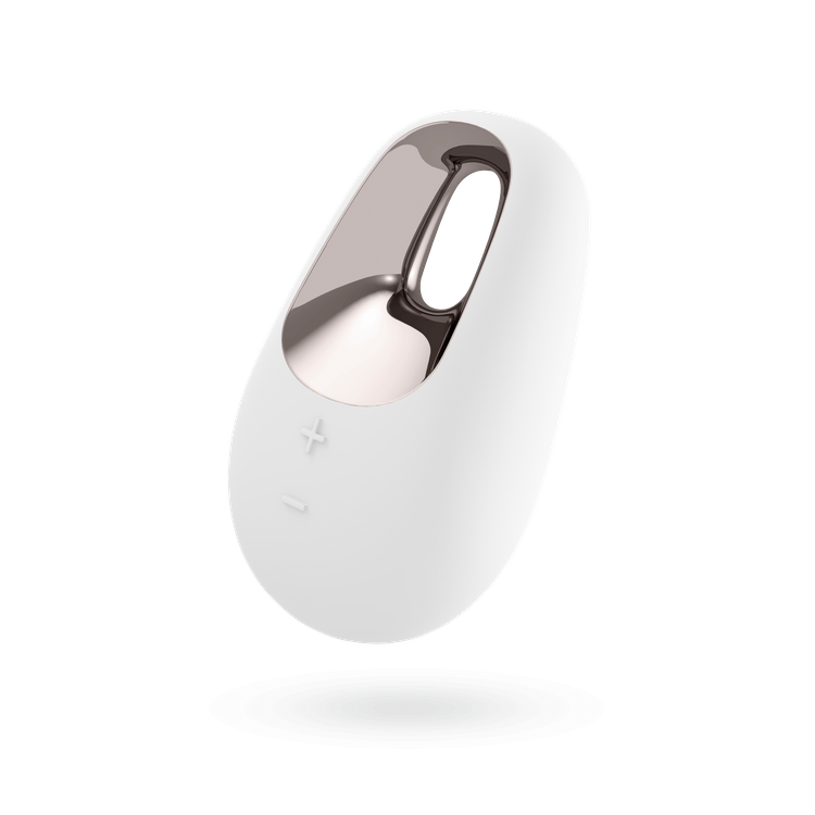 ויברטור לבן וזהב וקומפקטי לגירוי חיצוני Satisfyer White Temptation