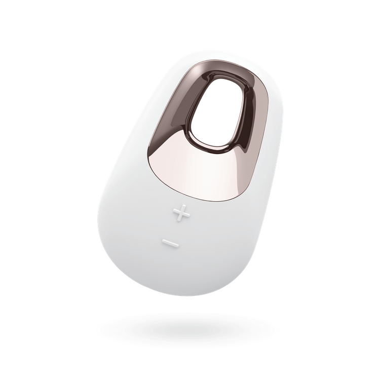 ויברטור לבן וזהב וקומפקטי לגירוי חיצוני Satisfyer White Temptation