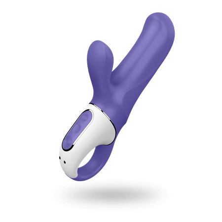 Magic Bunny Purple Silicone Vibrator with Two Powerful Satisfyer Motors
