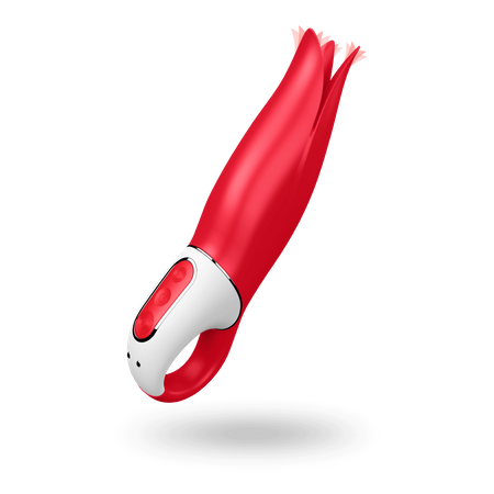 Power Flower Red Silicone Vibrator with two specially designed motors Satisfyer