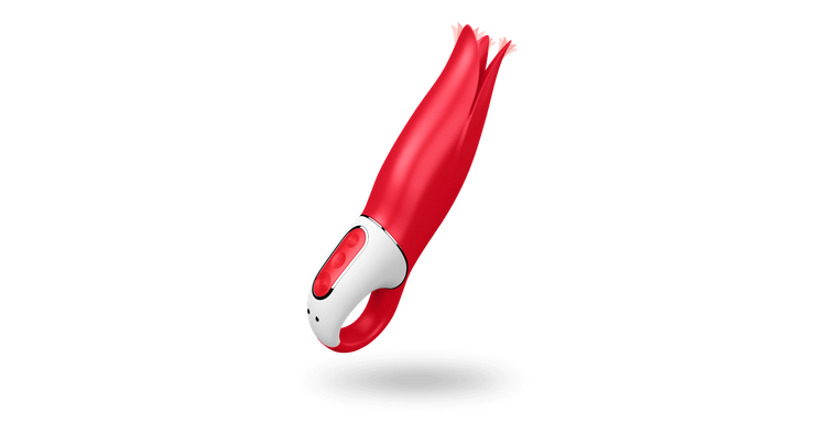 Satisfyer Power Flower Red Tongued Vibrator - FetishDeal Satisfyer Power Flower Red Tongued Vibrator - FetishDeal
