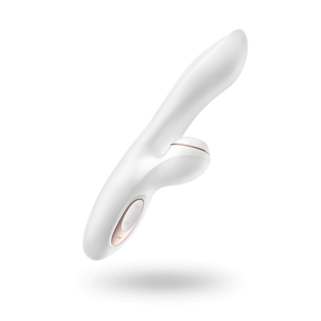 Pro Rabbit White Vibrator for Internal Stimulation with Suction for Clitoris Satisfyer