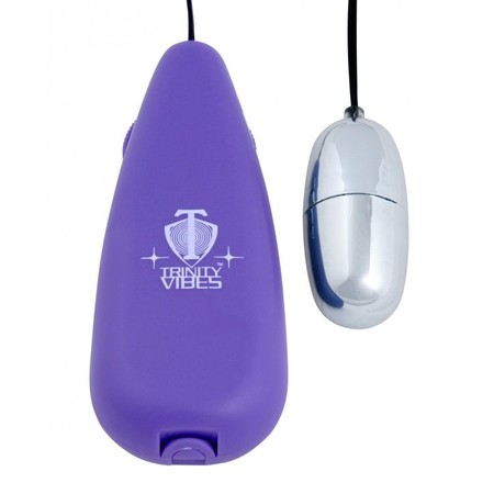 Excitabullet Silver vibrating egg with a variety of vibration intensities Trinity Vibes