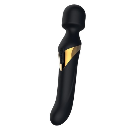 Dual Orgasms Powerful Golden Black Silicone Vibrator for external or internal stimulation​ by Dorcel