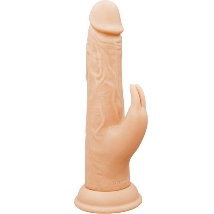 Turbo Rabbit ויברטור בהיר מסתובב עם שלט 21 ס"מ