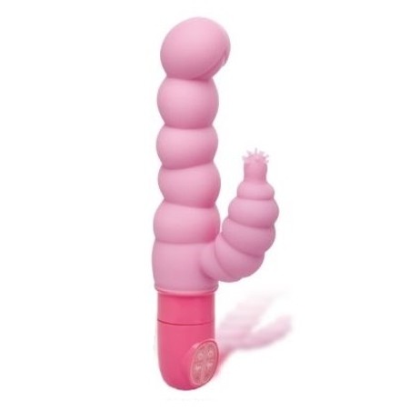 Love Lump Pink silicone vibrator for stimulation combined with 10 NMC vibration modes