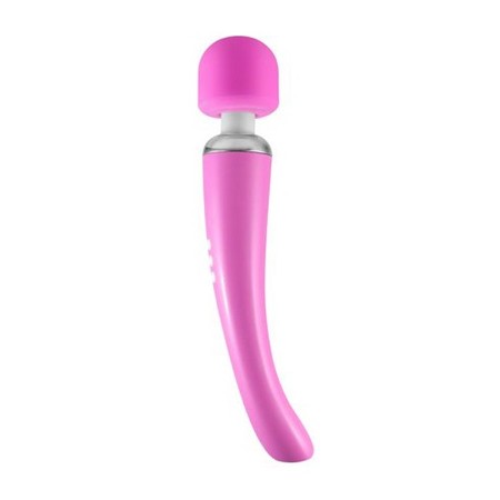 Elegance Wand Powerful External Pink Silicone Vibrator 20 Vibration Modes Love Magic