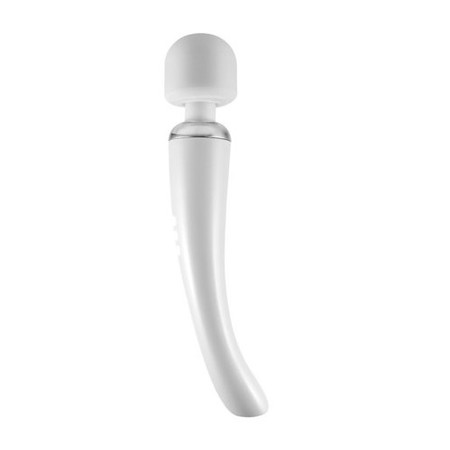 Elegance Wand Powerful White Silicone Vibrator 20 Vibration Modes Love Magic​