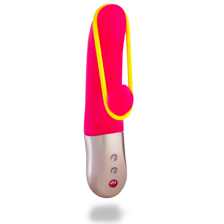 Amorino Pink Silicone Vibrator Multifunction 12 Vibration Modes Length 7cm Thickness 3cm Fun Factory