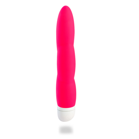 Jazzie Pink Silicone Vibrator with Wavy Body and Delight 17 cm Thickness 3 cm Fun Factory