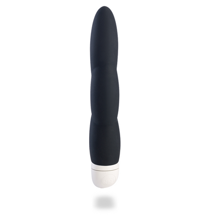 Jazzie Black Silicone Vibrator with Wavy Body Delight 17 cm Thickness 3 cm Fun Factory