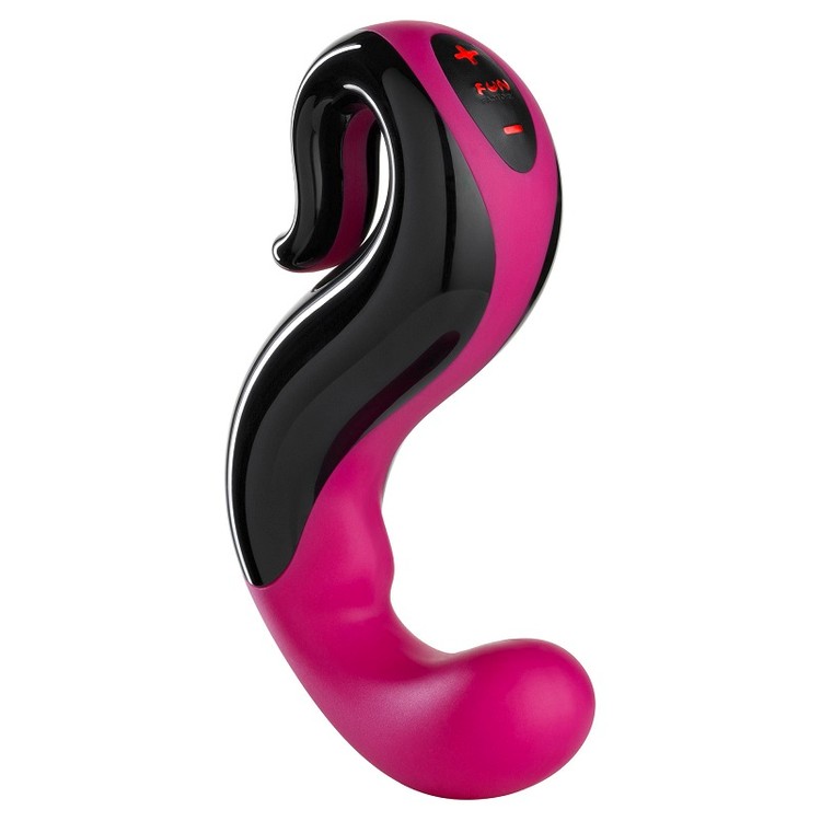 Delight ויברטור נטען מסיליקון סגול שחור Fun Factory