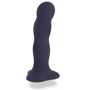 Bouncer Black Silicone Dildo with Vibrating Eggs from Inside Fun Factory