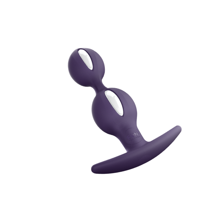 B Balls ביצים אנאליות מסיליקון סגול אורך 11 סמ עובי 3.5 סמ Fun Factory