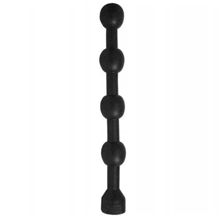 Butt Boy Balls חרוזים אנאליים שחורים גדולים מאוד PVC אורך 36 עובי 4 סמ Domestic Partner