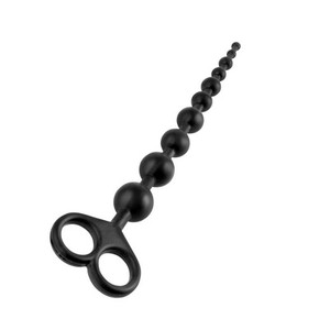 Boyfriend Beads Black Silicone Flexible Anal Beads​ by Pipedream​