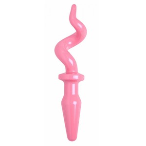 Piggy Tail - Pink anal plug in the shape of a pigtail by Tailz​