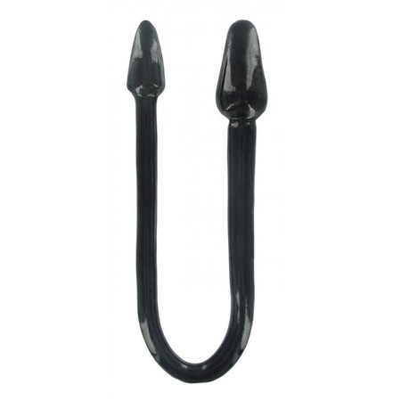 Ravens Tail Double Anal Plug in the shape of a Black Tail Master Series​