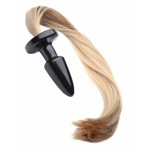 Pony Tail Anal Plug with Blonde Horsetail​ by Tailz​
