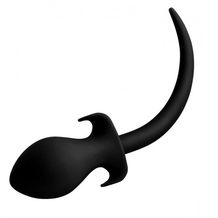 BIG Tail באט פלאג מסיליקון שחור בצורת זנב כלבלב