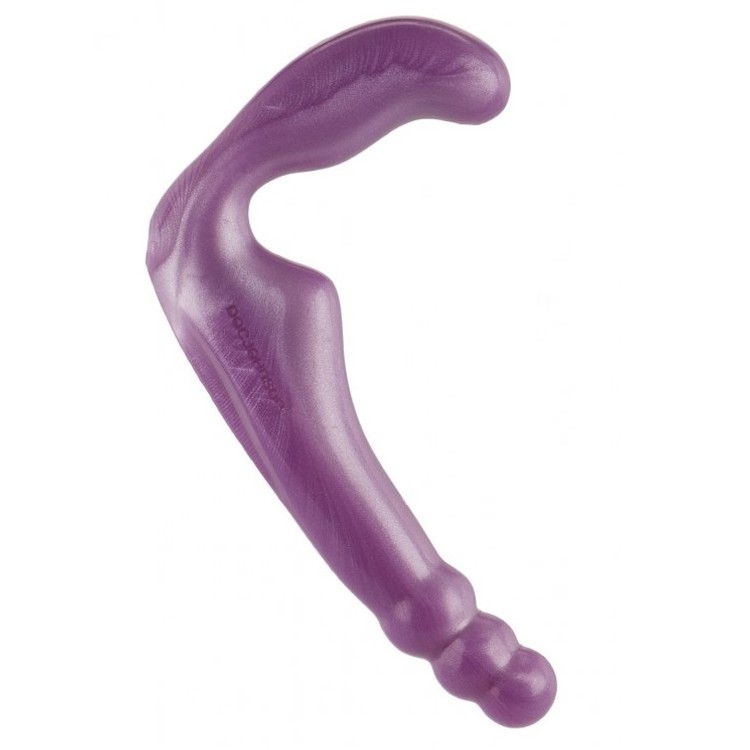 Gal Pal סטרפאון דו צדדי ללא רצועות מסיליקון סגול Doc Johnson