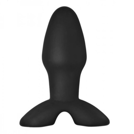 Anal plug with wide base, black silicone, length 8 cm, 3.5 cm Master Series​