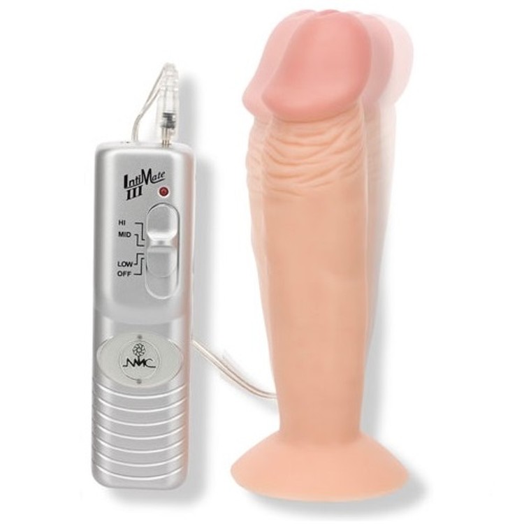 Hott Temptations באט פלאג ריאליסטי בצבע גוף בהיר 3 מצבי רטט אורך 15 סמ עובי 3.75 סמ NMC