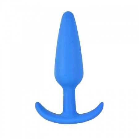 Lure Me Slim - slim anal plug made of blue silicone, suitable for beginners, length 11 cm, thickness 3 cm​