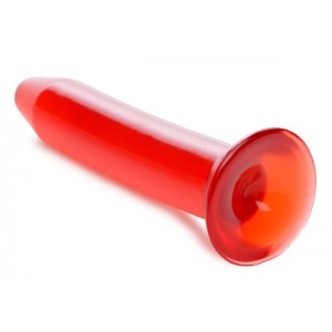 דילדו PVC אדום עומק חדירה 16 סמ קוטר 3.5 סמ