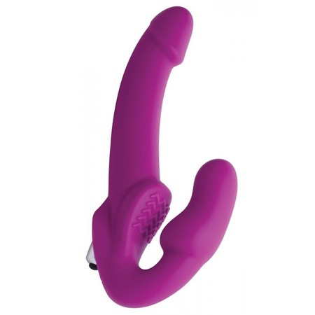 Evoke - Pink vibrating strapless strapon by Strap U​