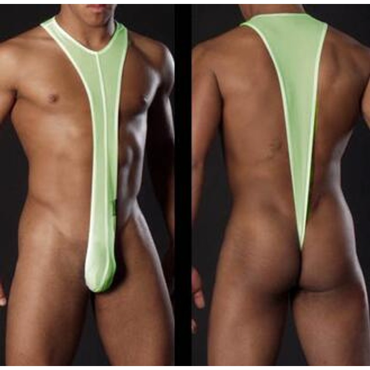 בגד גוף גברי ירוק