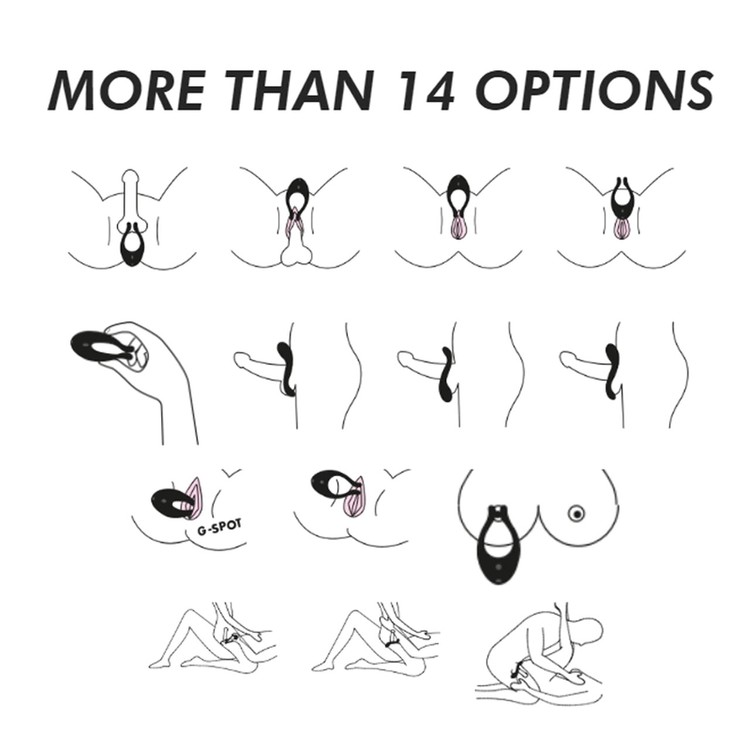 MultiFun 1 Blue Silicone Vibrator with 14 Different Ways for Couples and Personal Satisfyer