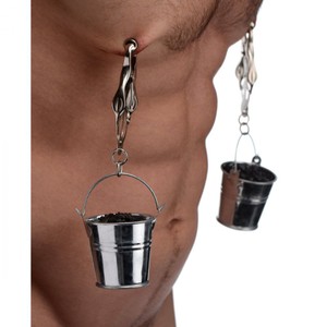 Master Series Jugs Clover Nipple Clamps with Buckets for Weights