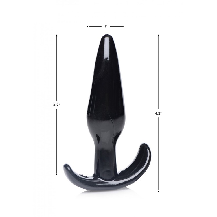 פלאג TPR שחור וגמיש עם ידית אחיזה עובי 2.5 ס"מ