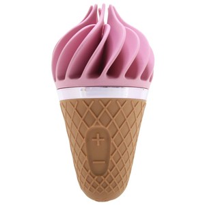 Sweet Treat צעצוע מסתובב המעוצב כגביע גלידה ורוד