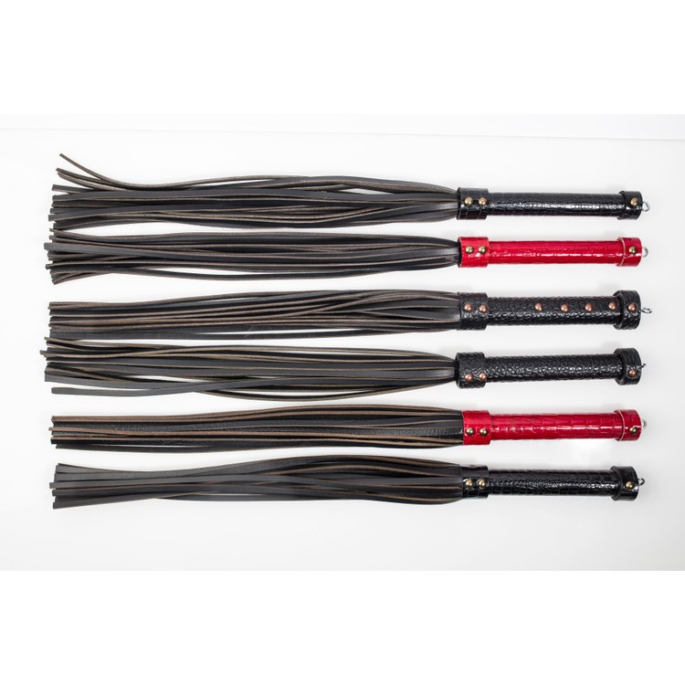 פלוגר עור עבודת יד איכותית עם ידית בטקסטורה גבשושית מהודרת