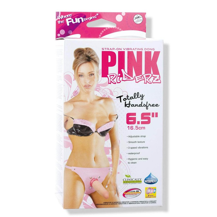 Pink Riders סטרפאון עם דילדו רוטט