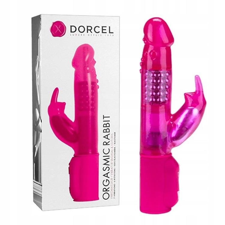 Orgasmic Rabbit ויברטור עם חרוזים מסתובבים וארנב Dorcel