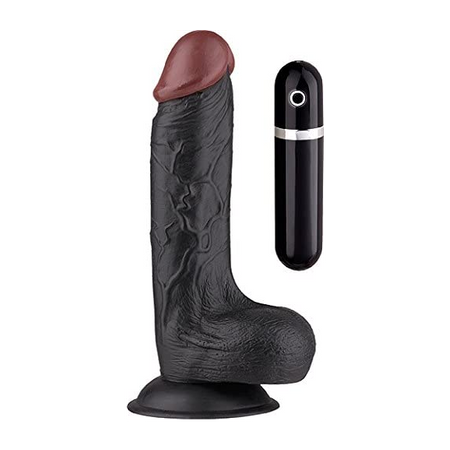 Rowdy Realistic Dildo Vibrating Straight PVC Light Skin Length 19 cm Thickness 5 cm NMC