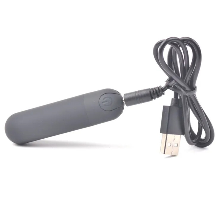 וויברטור Bullet שחור לגירוי חיצוני ולסטרפאון