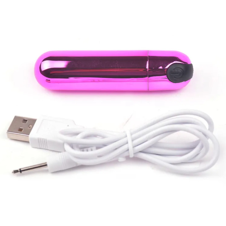 וויברטור Bullet ורוד לגירוי חיצוני ולסטרפאון