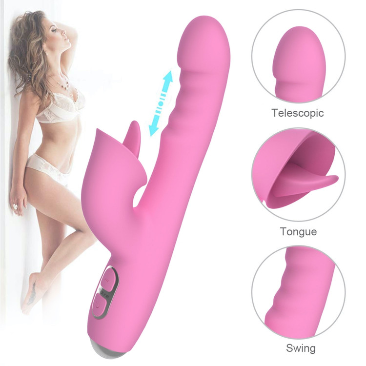 T-May וויברטור זז עם לשון