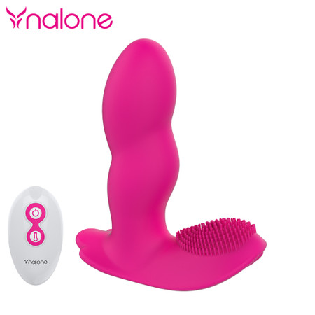Loli - Pink vibrator-plug penetration simulating anal/vaginal with remote control by Nalone