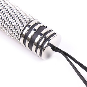 Leather flogger with metal handle